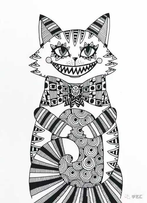 线描画教程|厉害了!线条也疯狂~(内含优秀作品赏析)