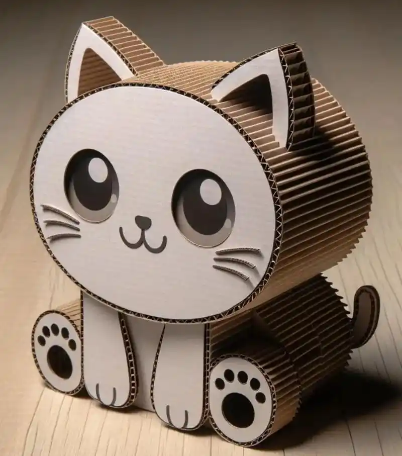 废旧利用,快递盒做既各种各样小动物 #纸箱包装 #手工制作  - 抖音