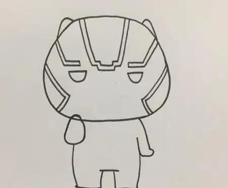 黑豹简笔画画法