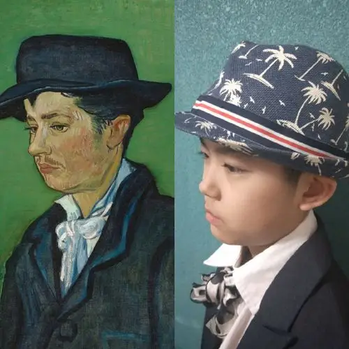 名画模仿秀,秀出不一样的你!——六4班级主题活动