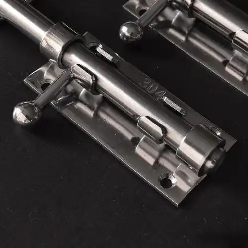 加大号加厚不锈钢插销天地插大门栓门扣防盗老式明装左右挂锁木门闩 6