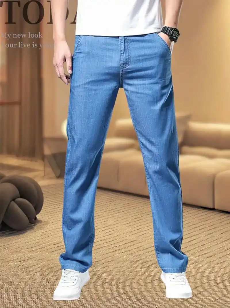 夏天必备!超薄冰丝牛仔裤90.