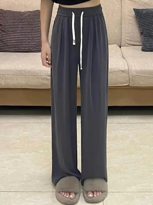 几十垂感超好的冰丝阔腿裤被我找到了