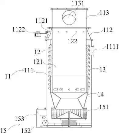 下吸式生物颗粒气化炉的制作方法