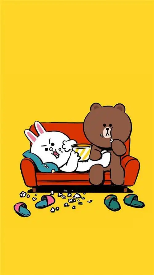 布朗熊可妮兔莎莉鸡手机壁纸图片