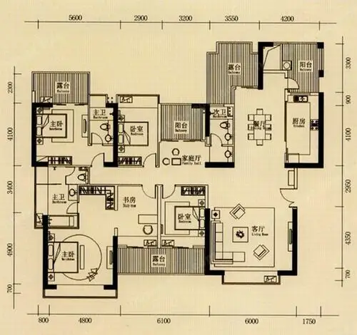 浪琴半岛150平米-现代简约
