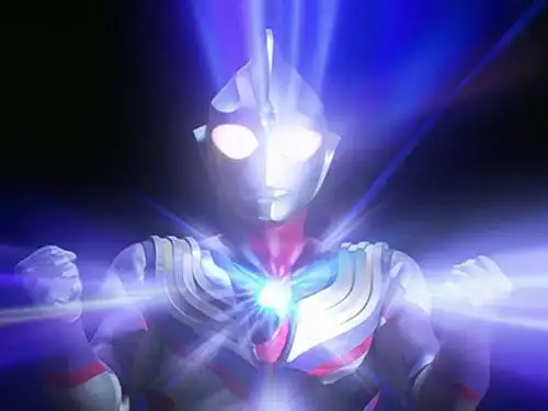 帅气的迪迦奥特曼闪闪发光