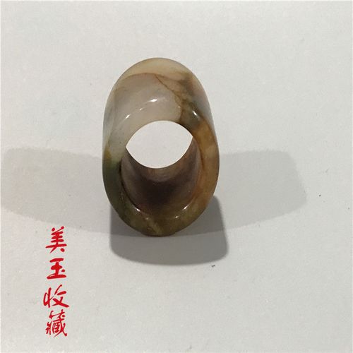 仿出土老岫玉古玩玉器古董玉石挂件高古玉老玉货把件扳指戒指手工