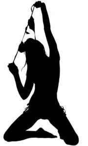 女性泳装胸罩的单色剪影肥胖和苗条的女人身材在绿色泳装, 前后体重