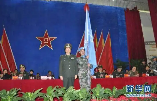 中国第九批赴南苏丹维和工程兵大队成立(组图)