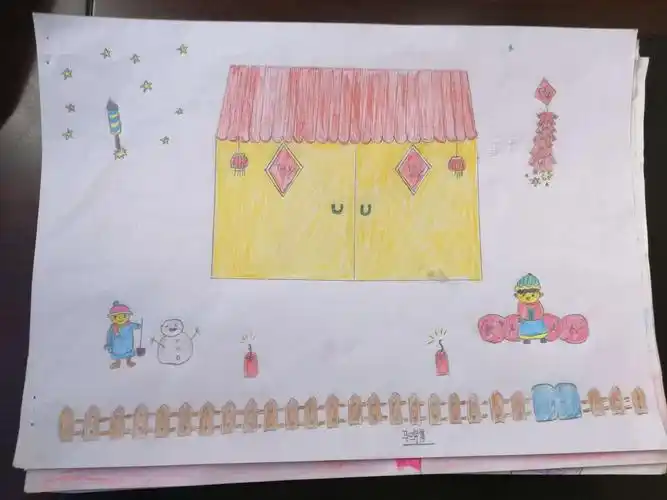 山小二年级三班《年画》优秀作品展