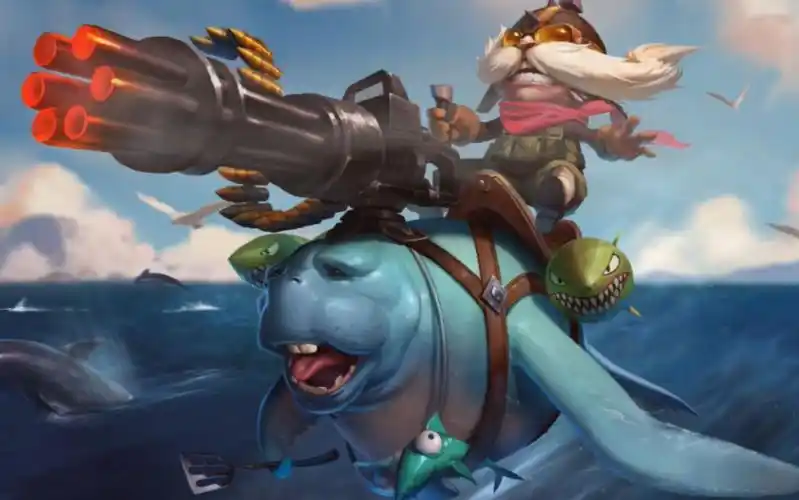 lol英雄联盟手游 海牛骑手 库奇 飞机皮肤视频 urfrider corki skin