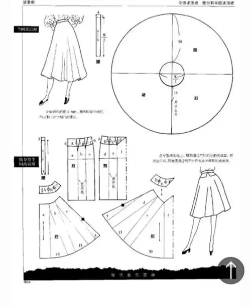 女士半裙裁剪图八