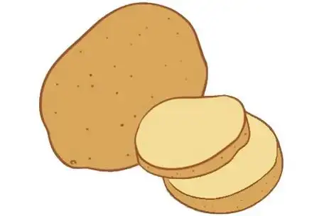 土豆简笔画完成图