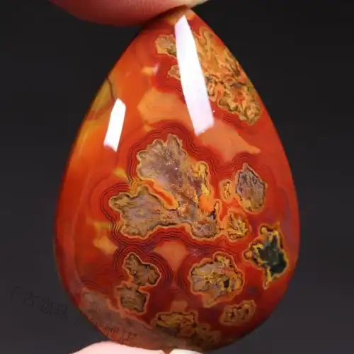 千古恋战国红玛瑙吊坠手链女项链平安扣无事牌雕刻桶珠diy手串散珠玫