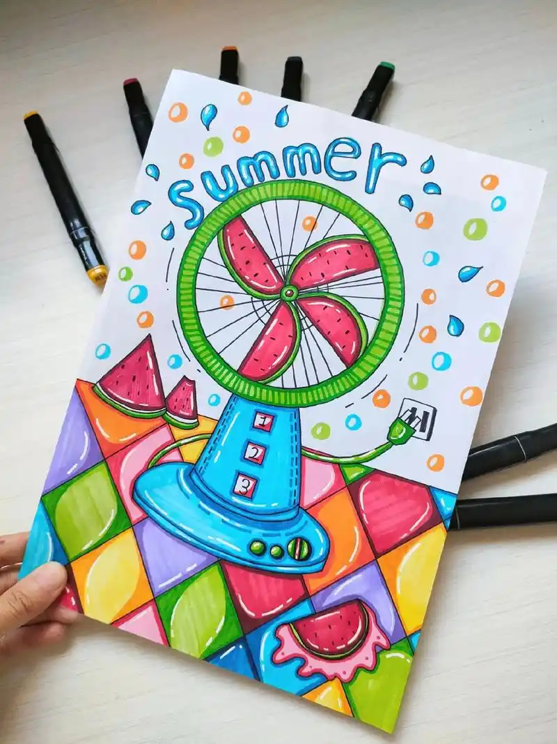 创意美术《电风扇》