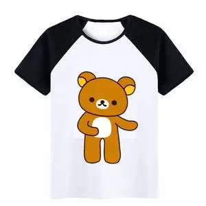 轻松熊短袖t恤女