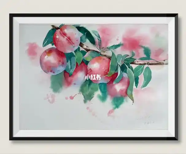 水彩第十七课一簇李子果进阶第二课