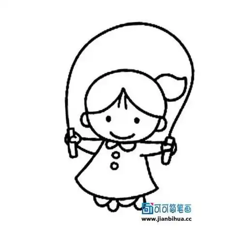 运动人物踢足球儿童简笔画 运动人物