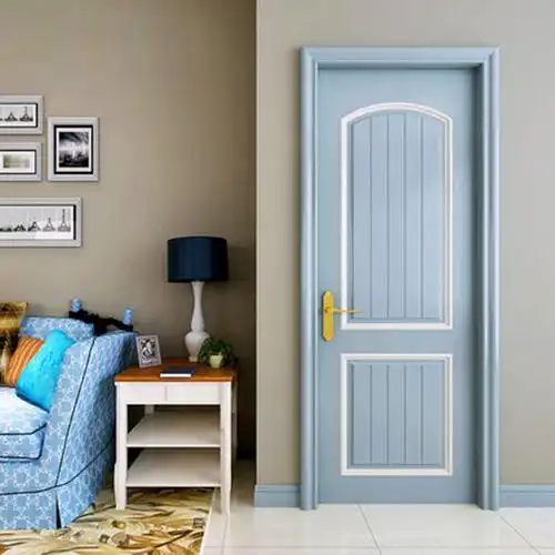 优惠券后210元,贝尚水性漆地中海彩色门实木门卧室门