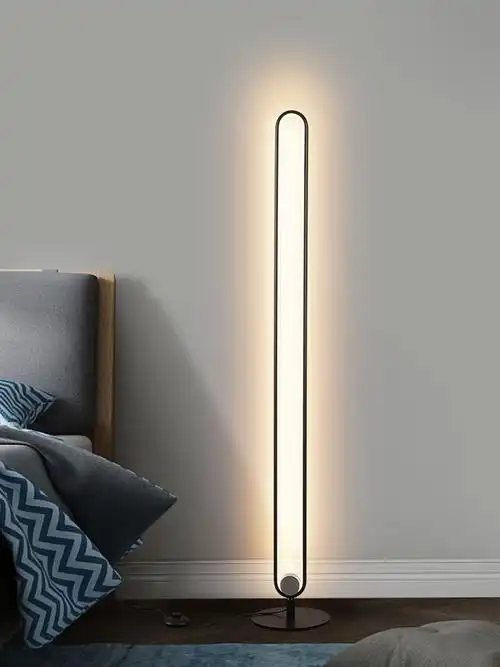 极简客厅落地灯轻奢创意卧室床头氛围灯led立式灯北欧落地式台灯