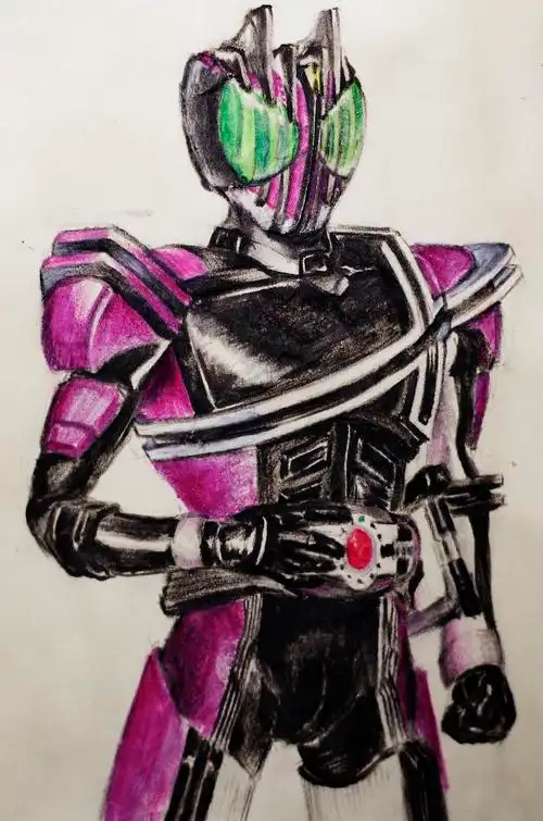 彩铅假面骑士decade帝骑