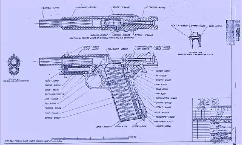 文档下载 所有分类 工程科技 机械/仪表 > 柯尔特m1911图纸第1页 下一