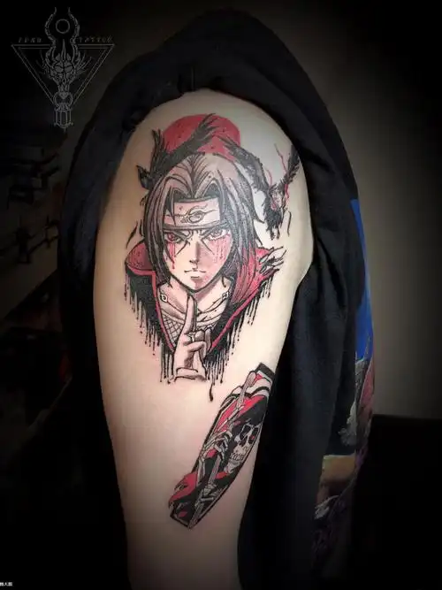 火影忍者 鼬_纹身图案手稿图片_浩峰的纹身作品集