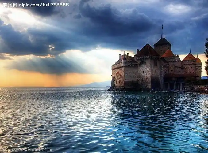 海边城堡图片