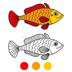 鱼卡通着色页图片-鱼卡通着色页素材-鱼卡通着色页插画-摄图新视界