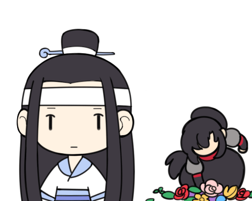 《魔道祖师》旅行青蛙版忘羡,汪叽的力气很大,羡羡的袋子漏了!