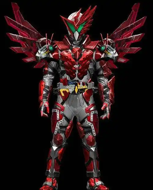 假面骑士01:粉丝自创过渡形态金属簇蝗虫和燃烧猎鹰帅气度爆表_形象