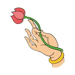 佛手png矢量轻捏莲花手势图片.zip
