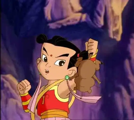 2003年在央视播出的动画片《哪吒传奇》截图.