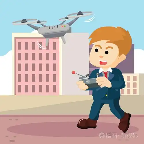企业家发挥使用无人机