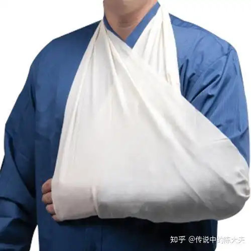 三角巾悬挂保护固定;此阶段练习要求:练习在无或微痛下进行;动作稍慢