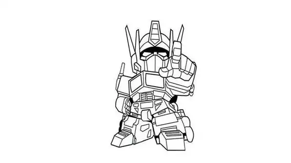 擎天柱简笔画怎么画