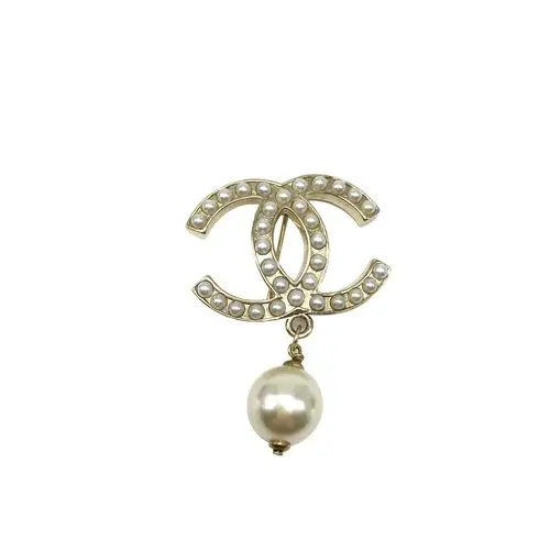 [9.9新]香奈儿chanel女士胸针镀金