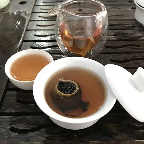 传统生晒小青柑 柑普茶陈年陈皮普洱茶 普洱熟茶茶叶500g