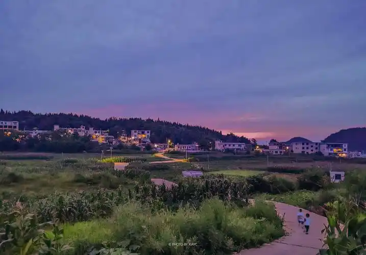 静谧的乡村傍晚