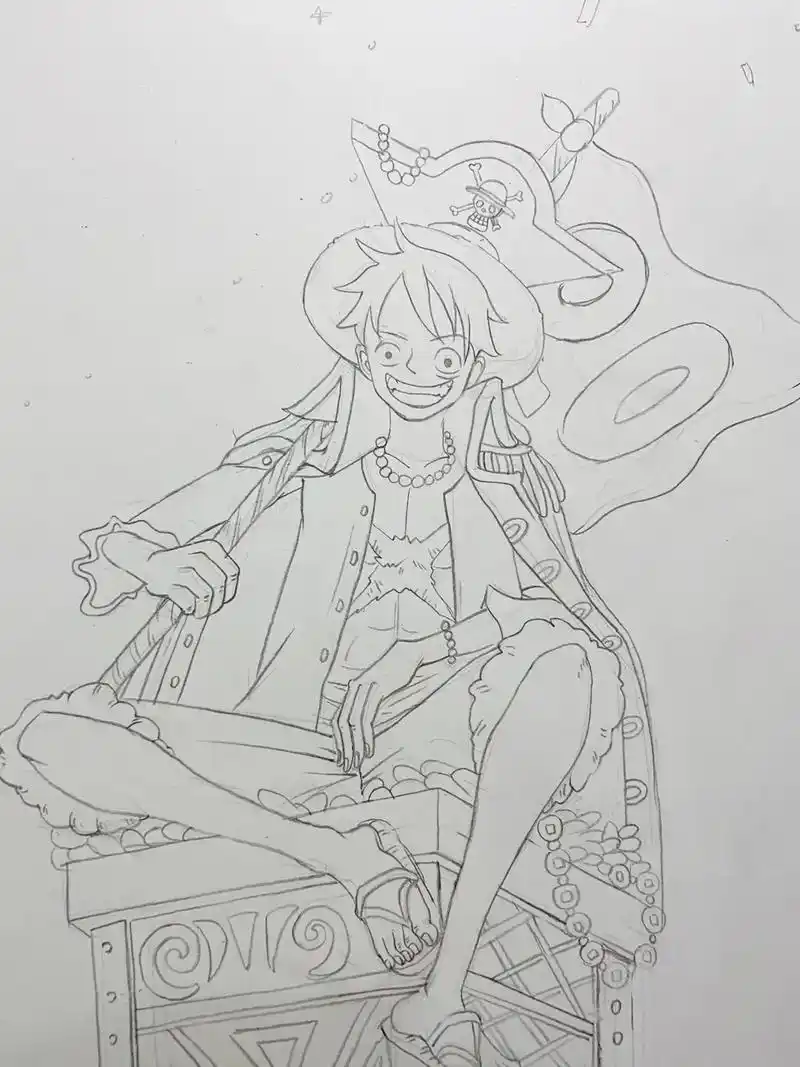 航海王 #动漫人物绘画 路飞 - 抖音