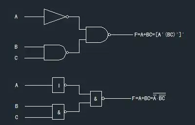 与非门逻辑电路图