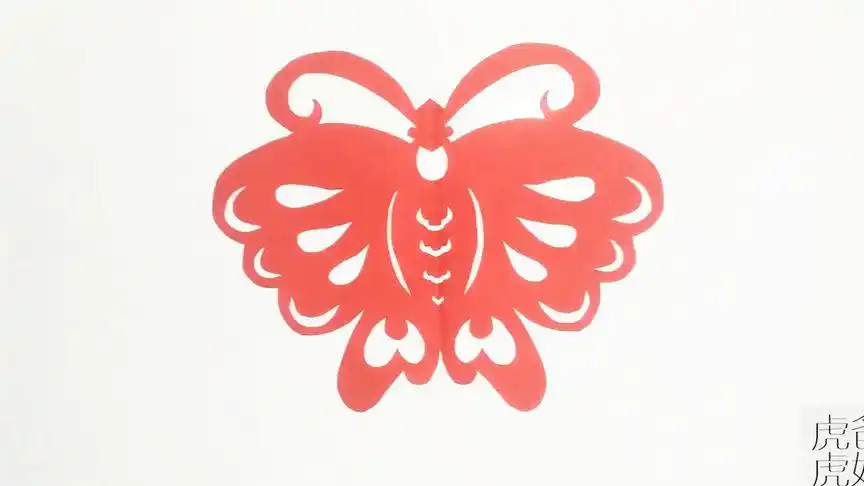 蝴蝶剪纸——简单却精致的蝴蝶底稿图案画法和步骤,会画又会剪