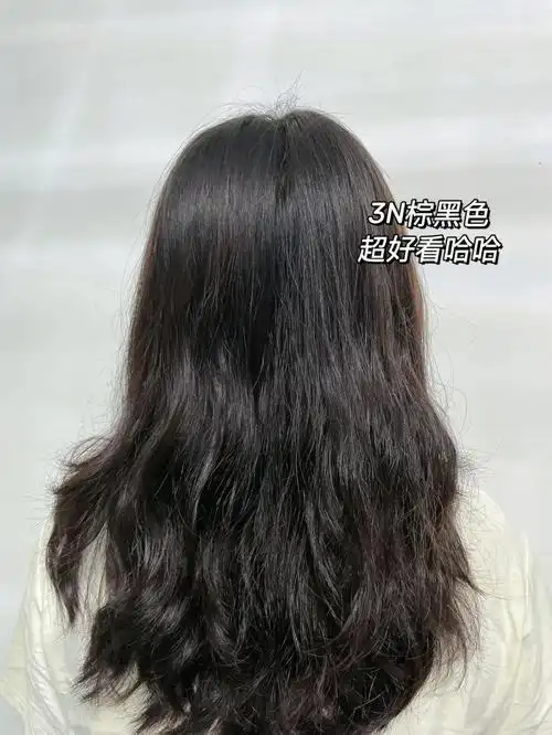 这次染的是西班牙vitalstyl维彤植物健康染发剂#3n棕黑色 !