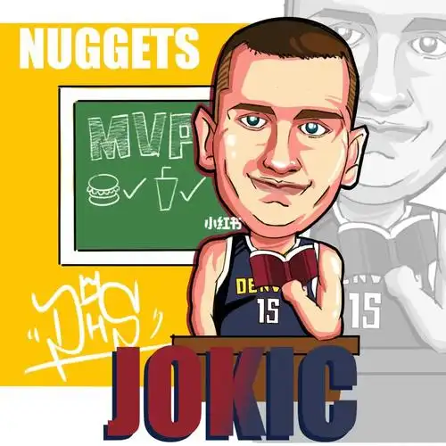 mvp约老师&joker#约基奇  #丹佛掘金  #procreate  #nba插画  #寻找