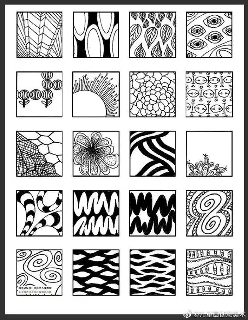 线描的点线面素材参考.