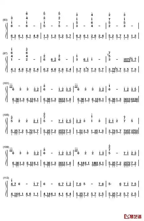 star sky钢琴简谱-数字双手-two steps from hell-歌谱网