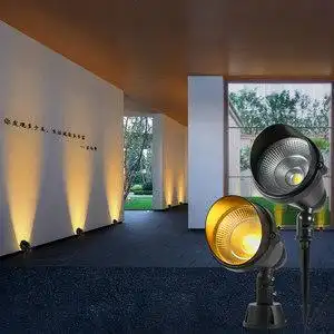 射灯户外led草坪灯防水花园别墅投射灯射树灯插地灯庭院灯照树灯