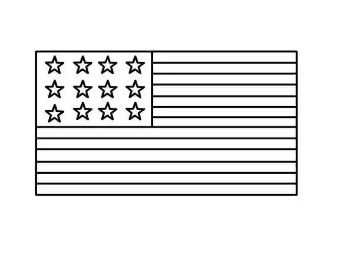 美国的国旗怎么画 美国的国旗简笔画 美国的国旗怎么画步骤-养娃家