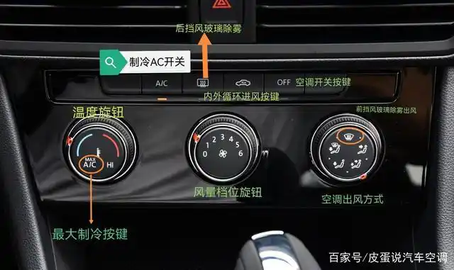 一次性说清2021款大众宝来汽车空调使用方法